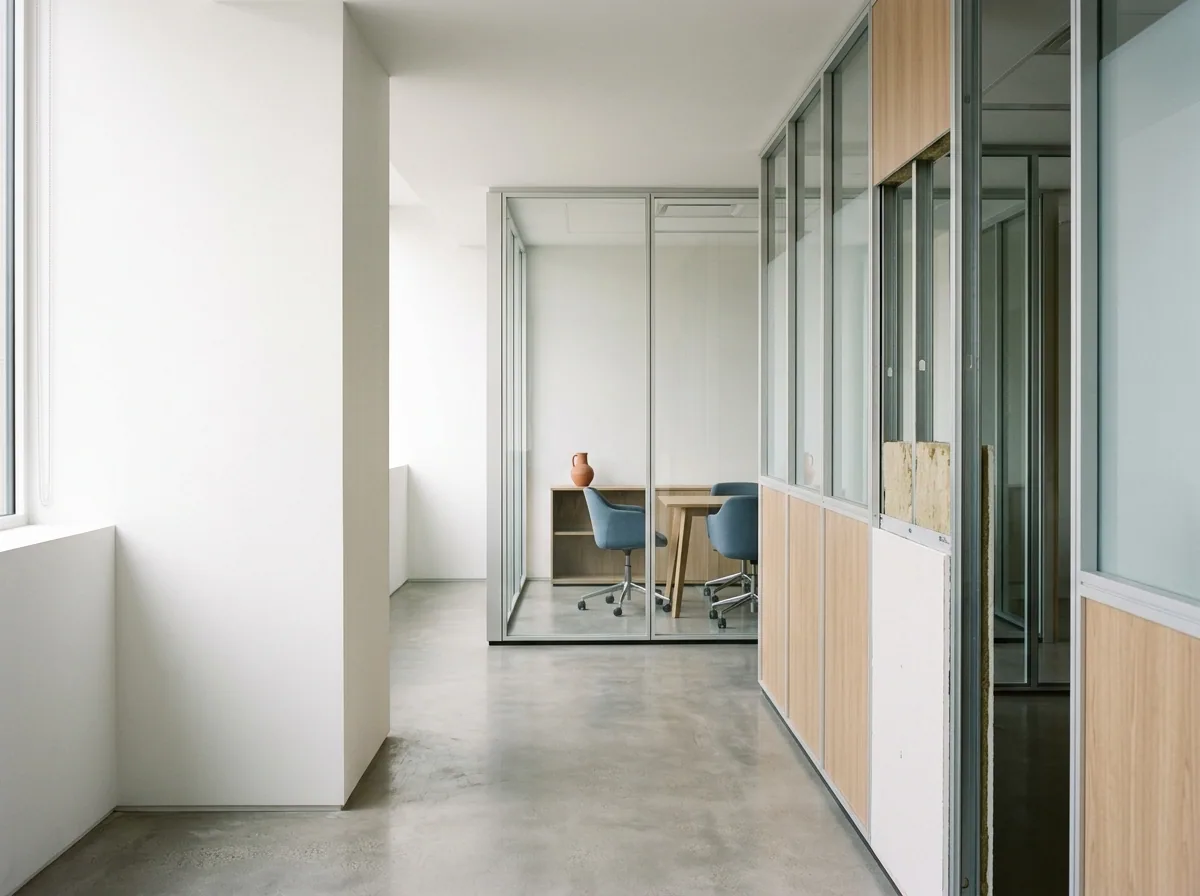 Cloison amovible en open-space : avantages et limites pour les bureaux luxembourgeois