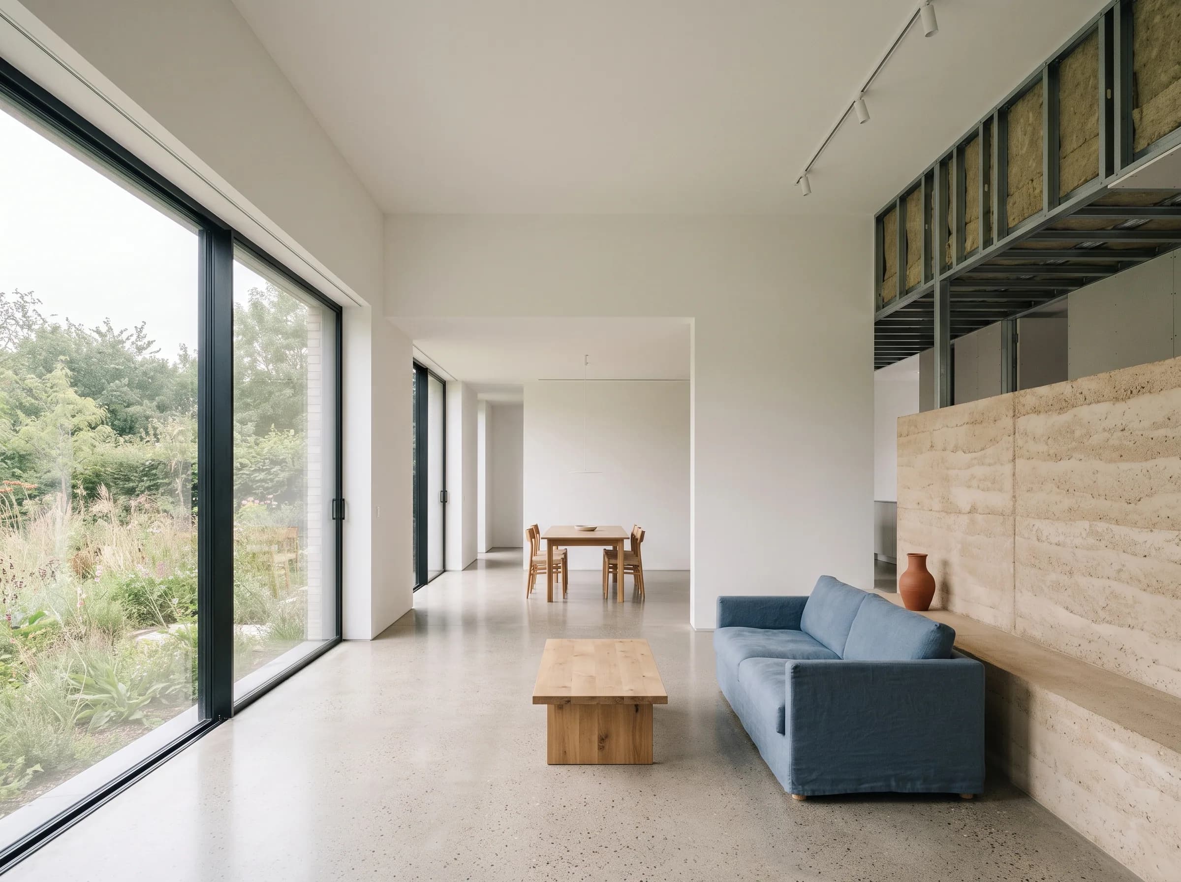 Maison passive Capellen — Doublage 320 m² et cloisons complètes